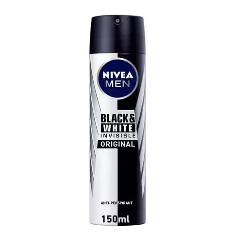 Nivea Men Deodorant Invisible Black & White Original Spray 150ml