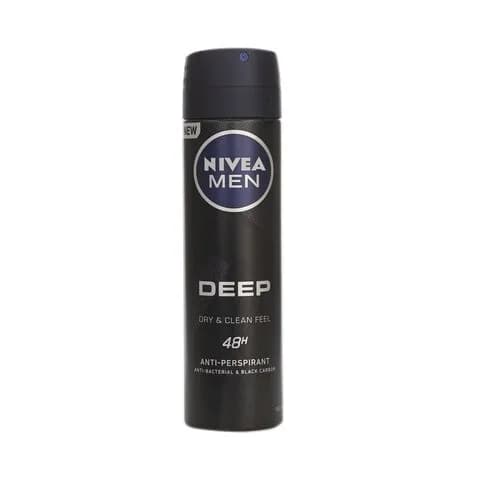 Nivea Men Deep Dry & Clean Feel Deodorant Spray 150ml