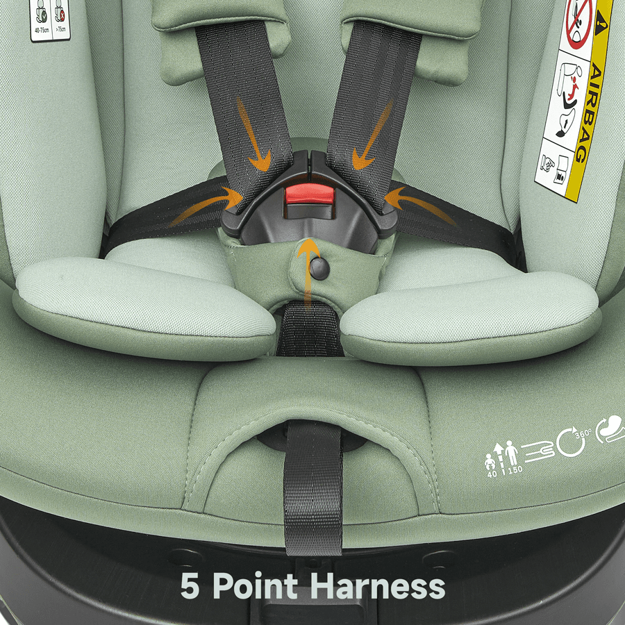 Jovikids Ranger TT ISOFIX 360° Rotating Car Seat I-size (Green)
