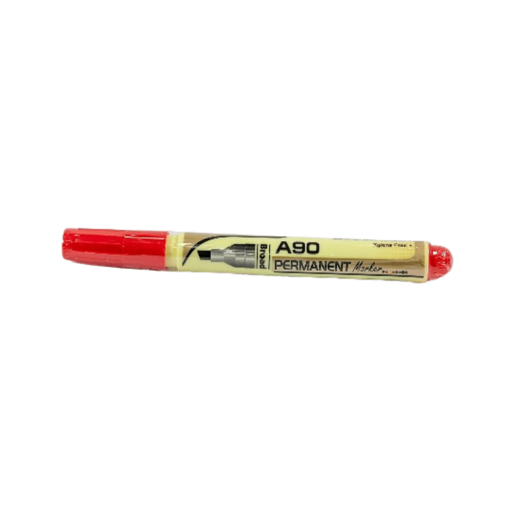 Panda Permanent Marker Chisel Tip Red A90
