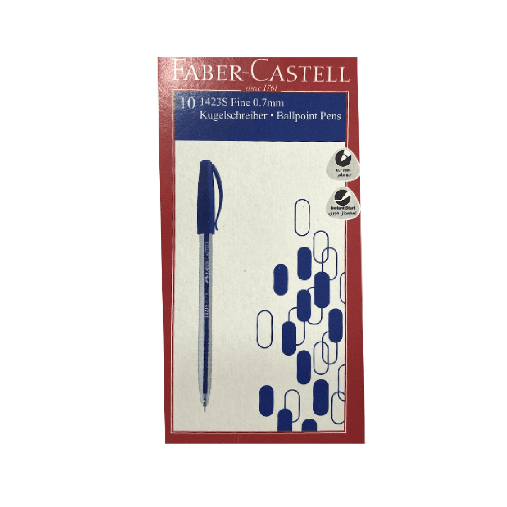 Faber-Castell Ballpoint Pen 10 Pcs Blue 142310 - 94