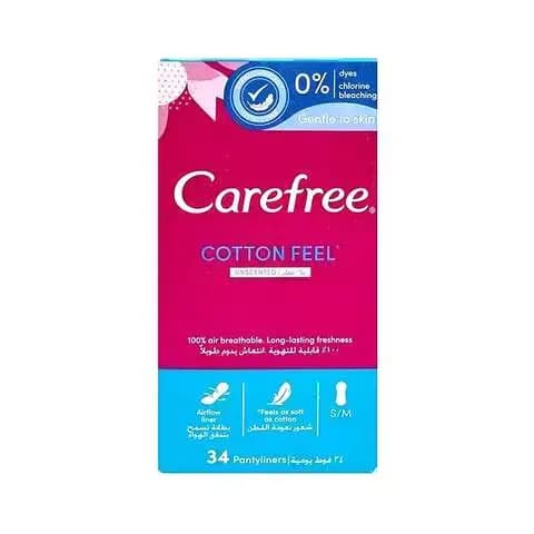 Carefree Panty Liners Normal with Cotton Extract Pack of 34