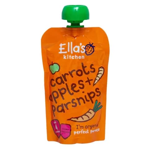 Ella's Kitchen Organic Puree Carrot Apple And Parsnips 120g