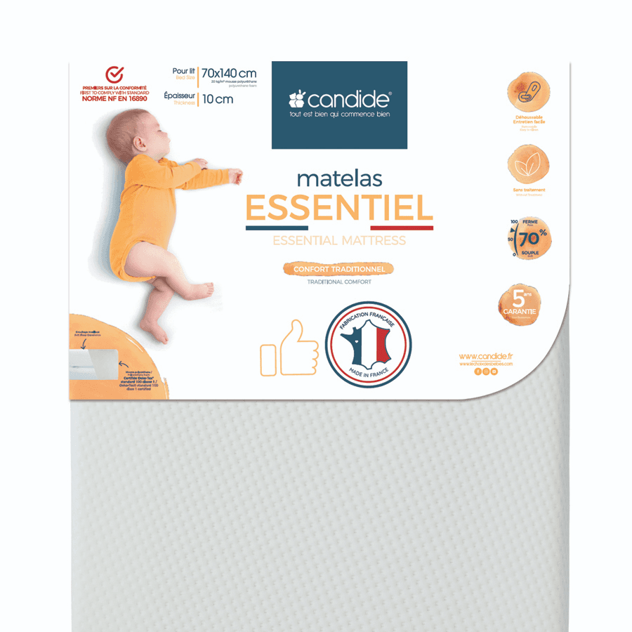 Candide Essential Mattress w/ Removable Cover