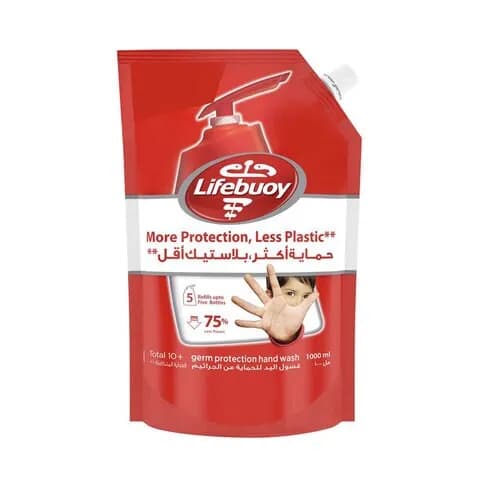 Lifebuoy Antibacterial Total 10 Hand Wash Pouch 1l White