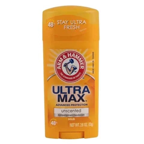 Arm & Hammer Antiperspirant Deodorant Unscented Ultra Max 73g