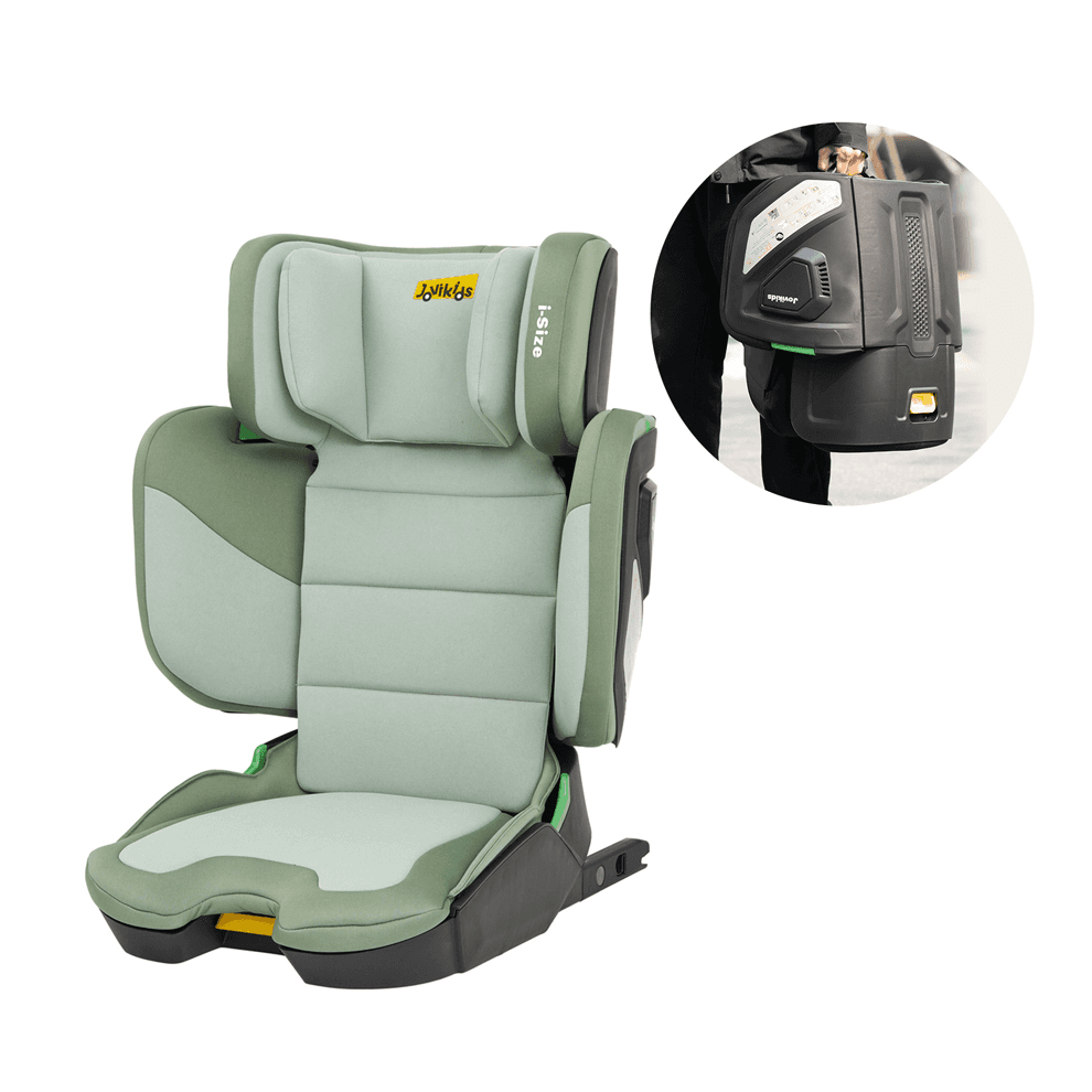 Jovikids Rober I-Size Booster Car Seat ISOFIX Cabin Size (Green)