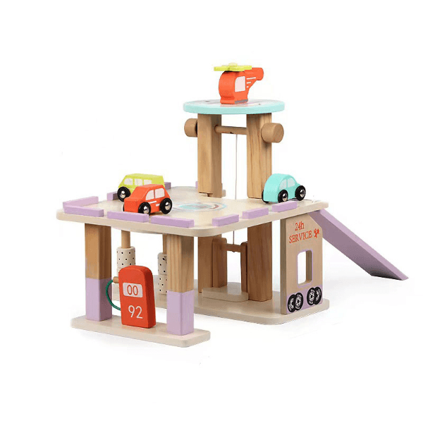 Wooden Mini Parking Lot (Msn21018)