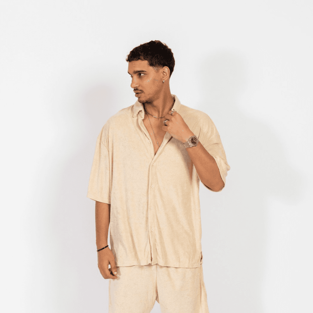 Button Showering Shirt  M