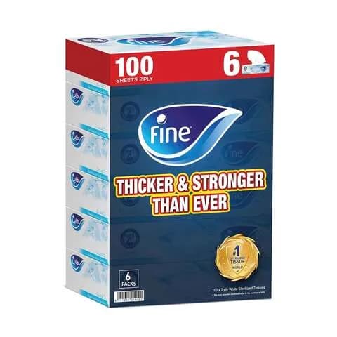 Fine Tissue Classic 100sheets 2ply 6packs