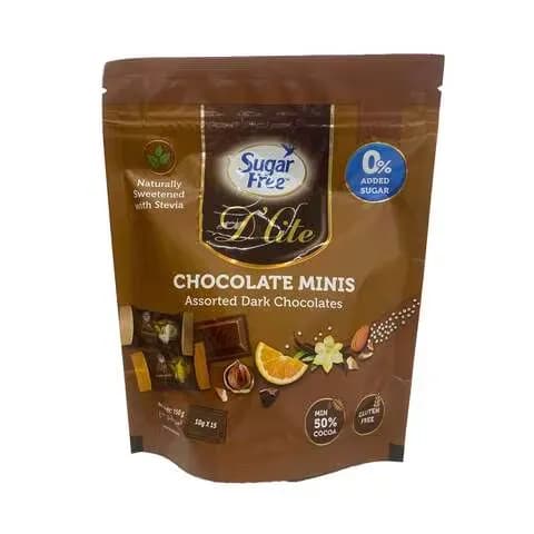 Sugar Free D'lite Chocolate Minis Assorted Dark Chocolates 150g