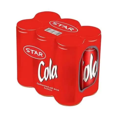 Star Cola Cans 300mlx6pieces