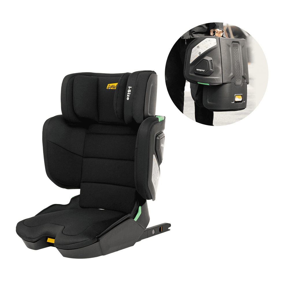 Jovikids Rober I-Size Booster Car Seat ISOFIX Cabin Size (Black)