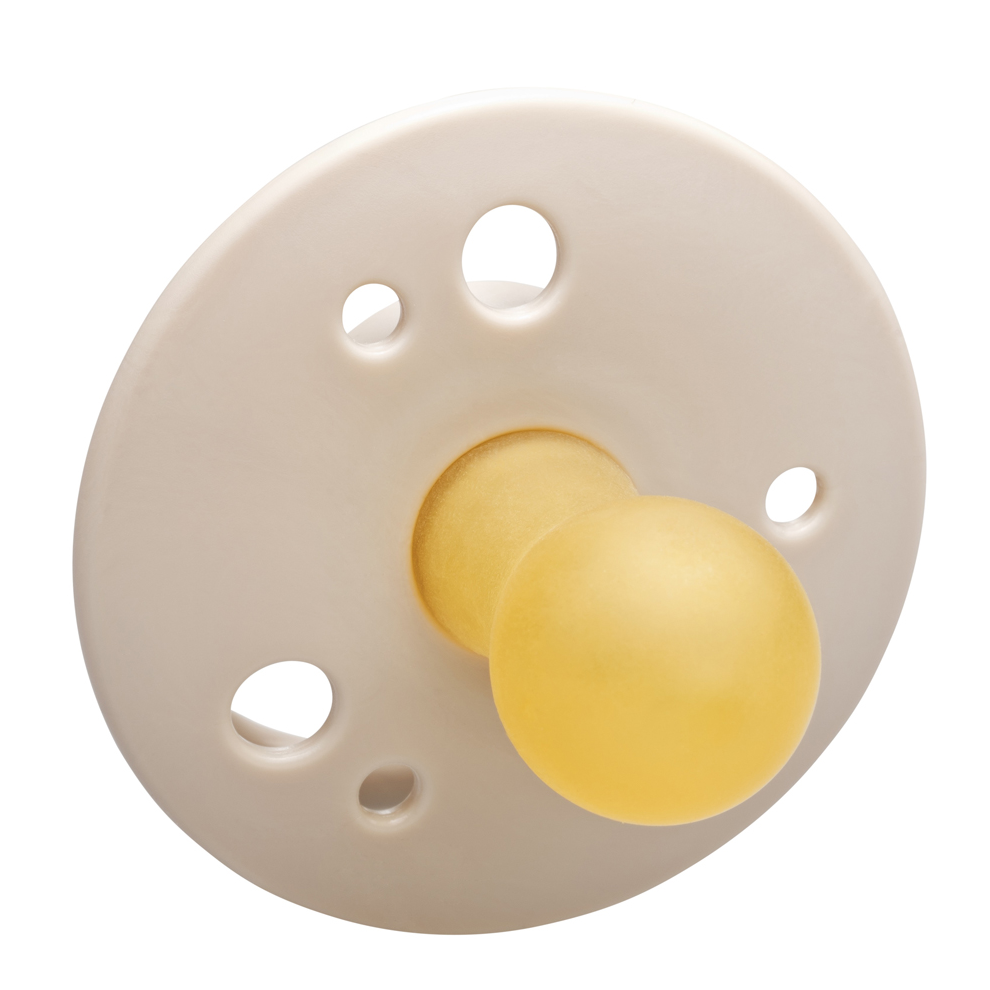 Nip Cherry Round Latex Eco-Friendly Soother (Brown/Beige) 0m+