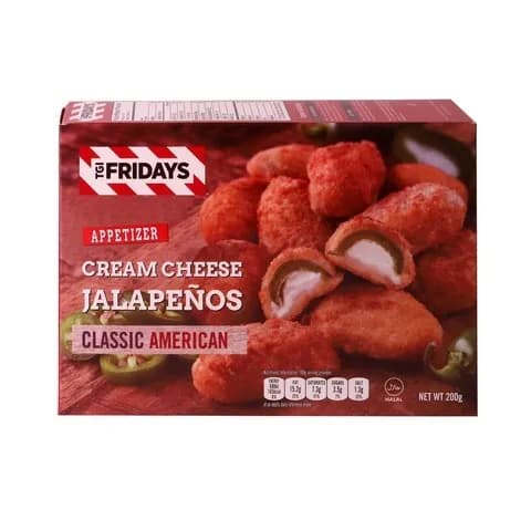 TGI Fridays Cream Cheese Jalapeno's 200g