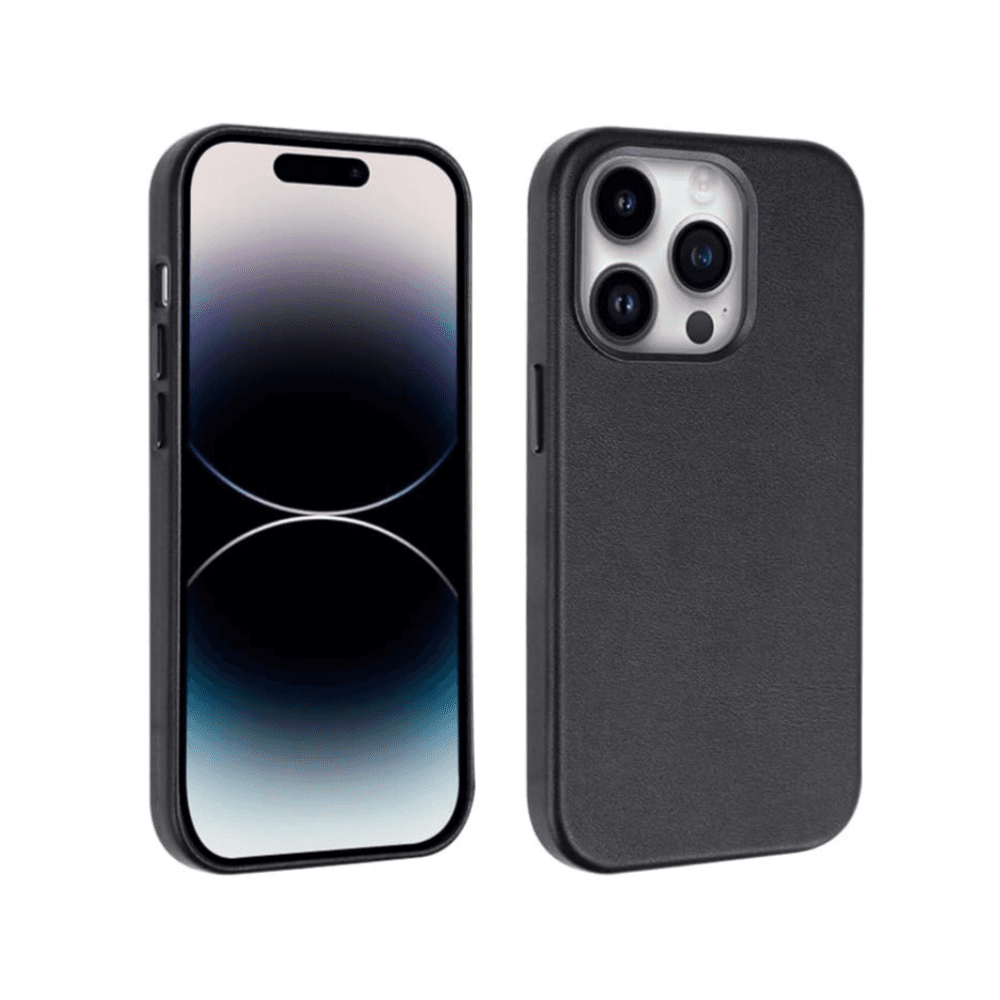 Magsafe Leather Case iPhone 12 Pro Max - Black