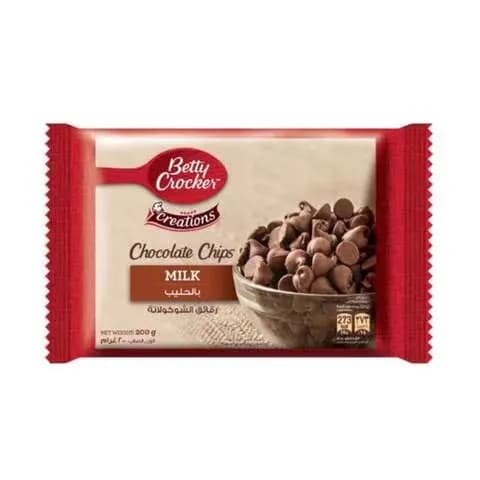 Betty Crocker Chocolate Chips With Milk Pouch 200g