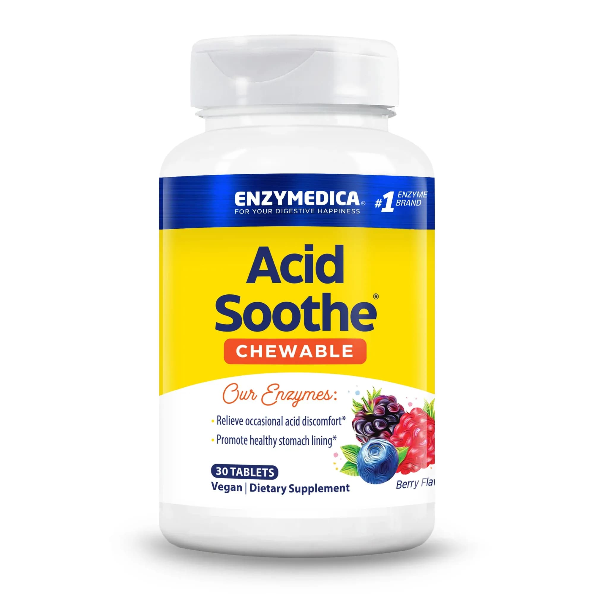 Enzymedica Acid Soothe Chewable Tablets 30'S