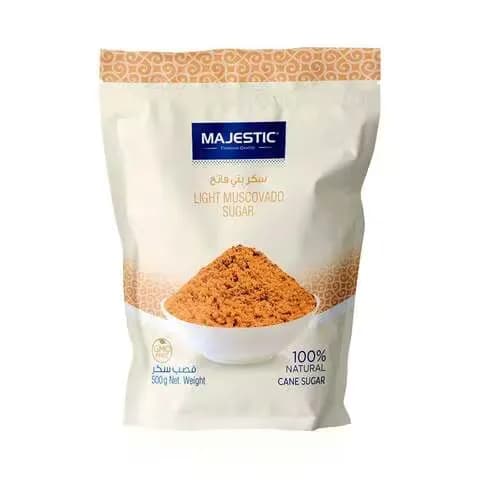 Majestic Light Muscovado Brown Sugar 500g