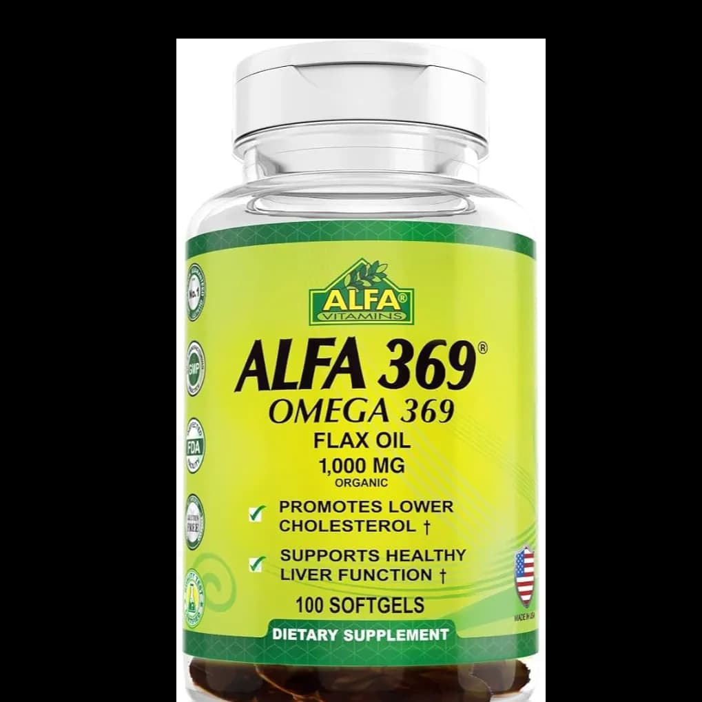 Alfa Omega 369 Flax Oil1000Mg S/Gel1X100'S