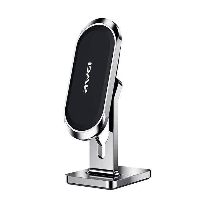 Awei X19 Magnetic Mini Car Mount Holder Silver Color