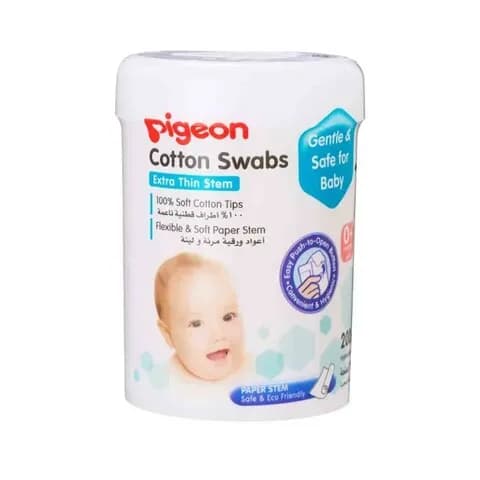 Pigeon Cotton Swabs Thin 200 PCS