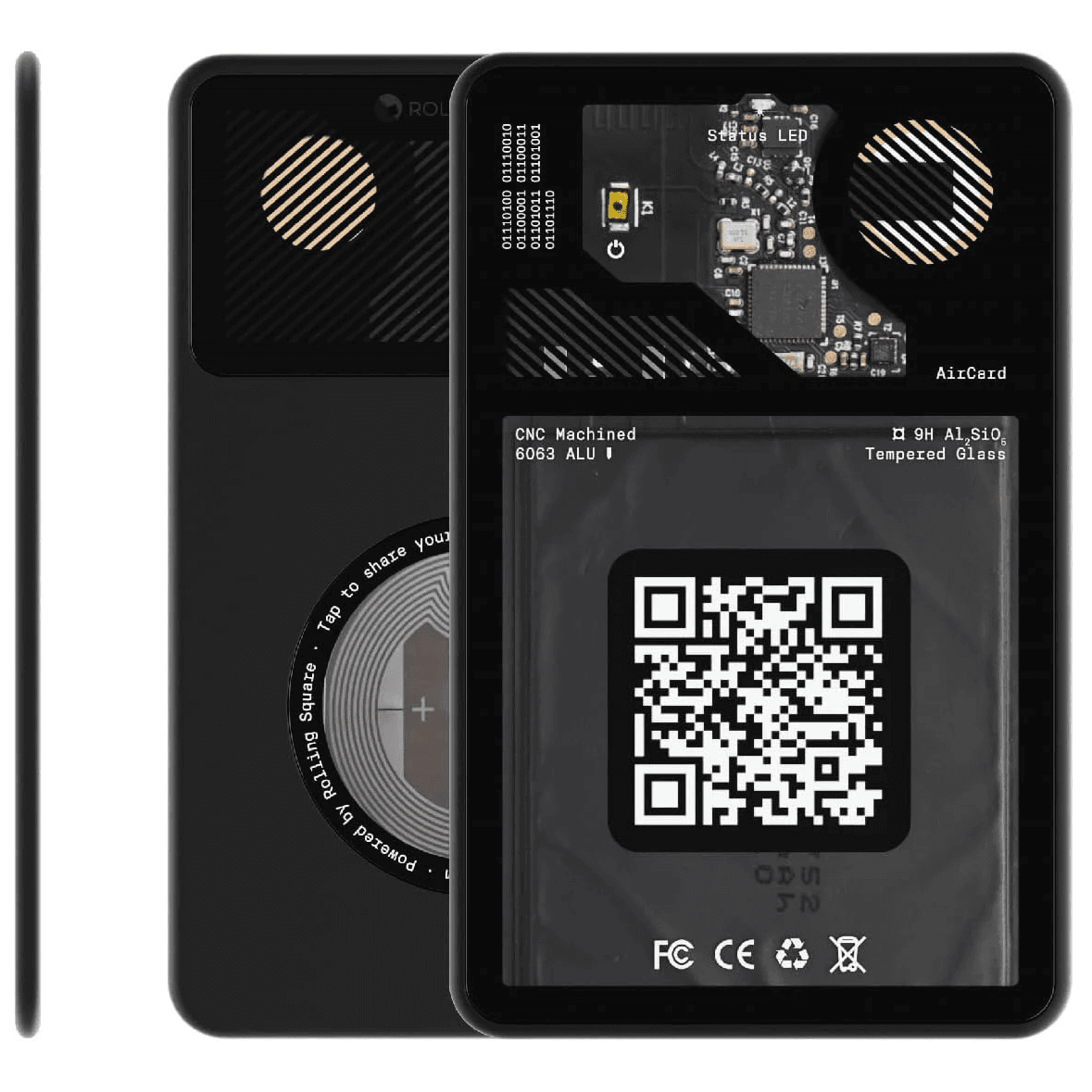 Rolling Square AirCard Wallet Tracking / Connects Via Bluetooth / Supports Apple Find My / Thin
