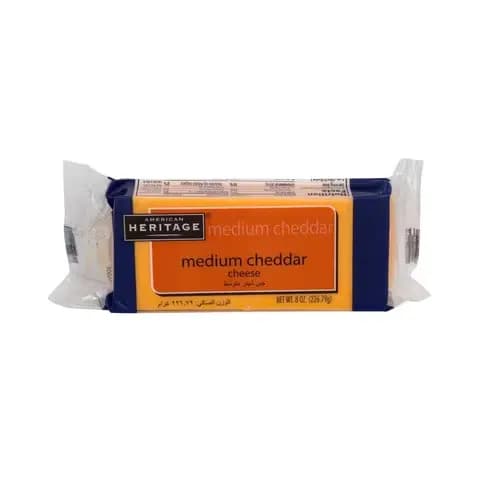 Heritage Medium Cheddar Cheese 226.79g