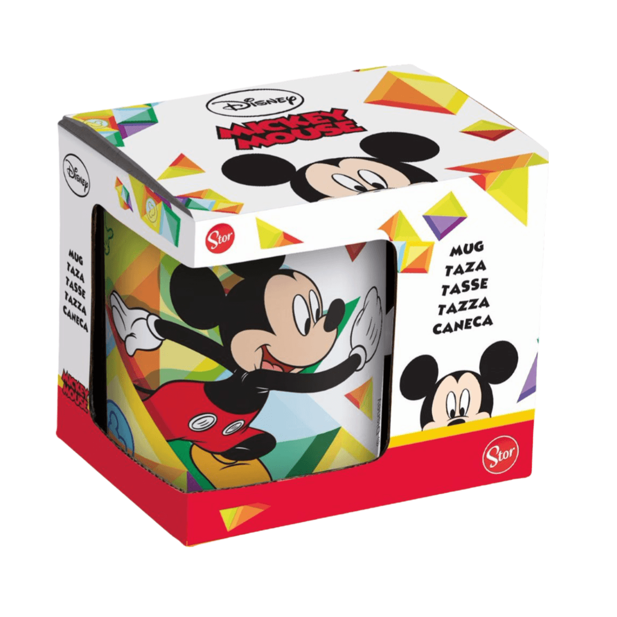 Stor Ceramic Mug 11 Oz In Gift Box Mickey Color Flow
