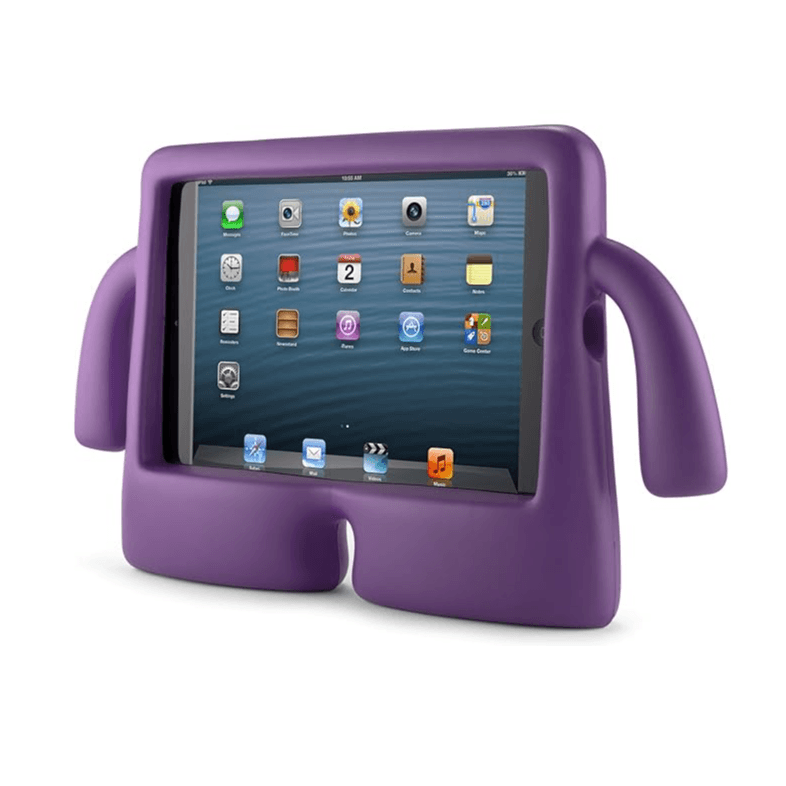 Kids ShockProof Stand Case for iPad 7 Inch - Purple