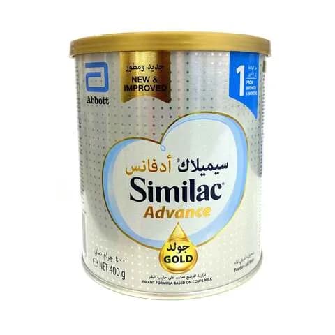 Similac Advance Gold 1 From Birth To 6 Months Infant Formula Based on Cow's Milk Powder 400g