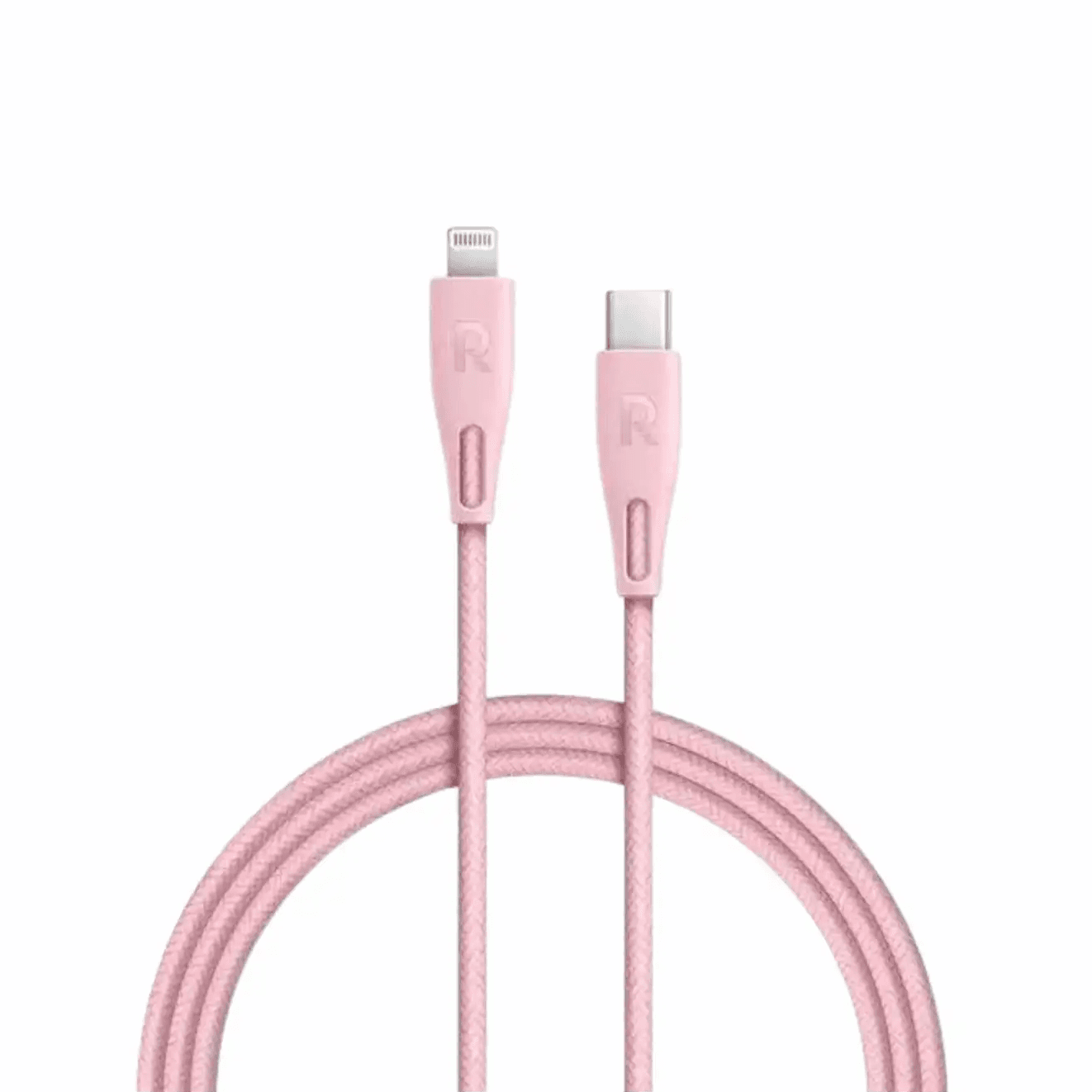 Ravpower 0.3M Type-C To Lightning Cable Nylon - Pink