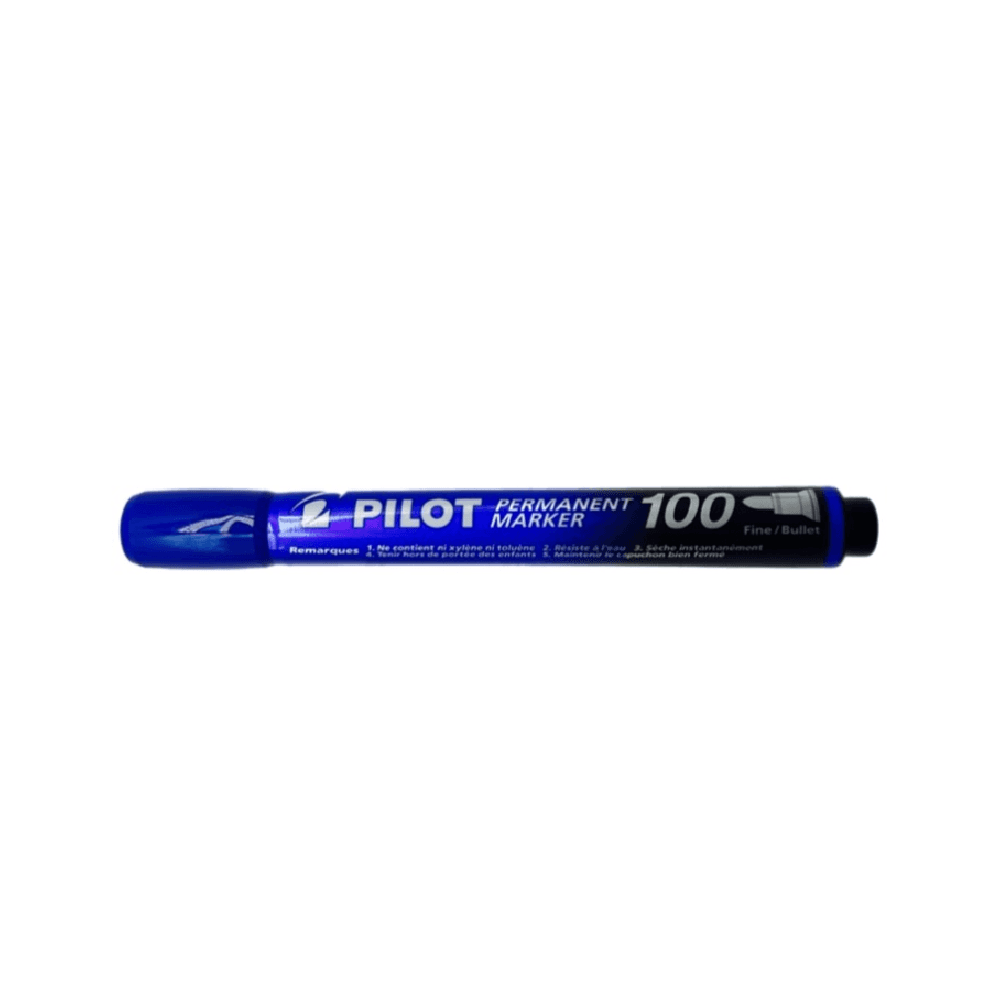 Pilot Permanent Marker 100 Fine Bullet Point Blue 12110