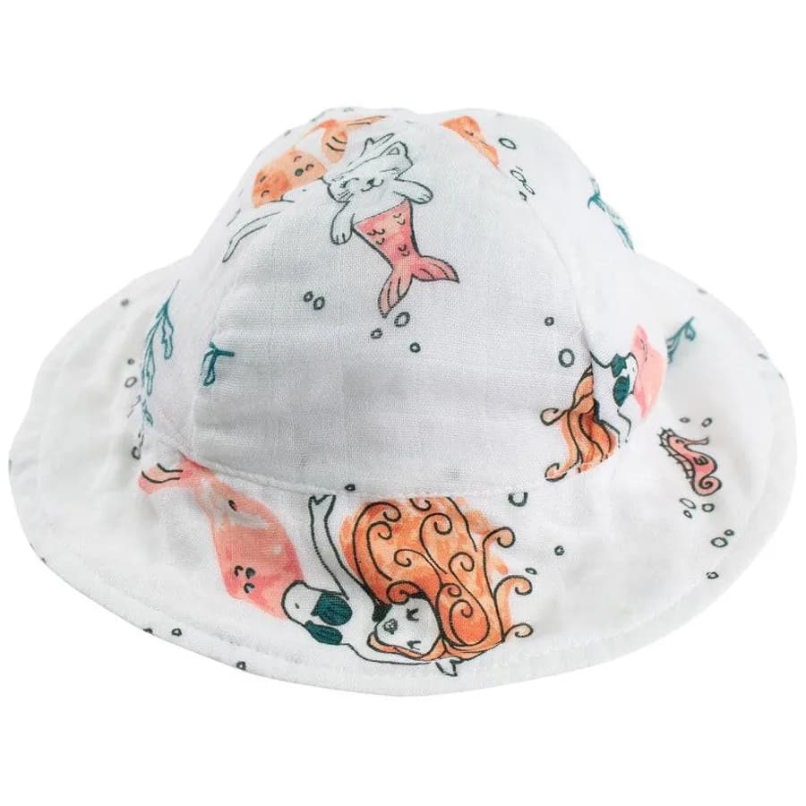 Bebe Au Lait Mermaids Oh So Soft Muslin Sun Hat