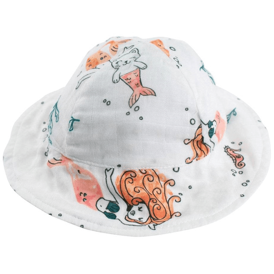 Bebe Au Lait Mermaids Oh So Soft Muslin Sun Hat