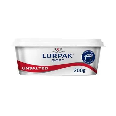 Lurpak Butter Soft Unsalted 200g