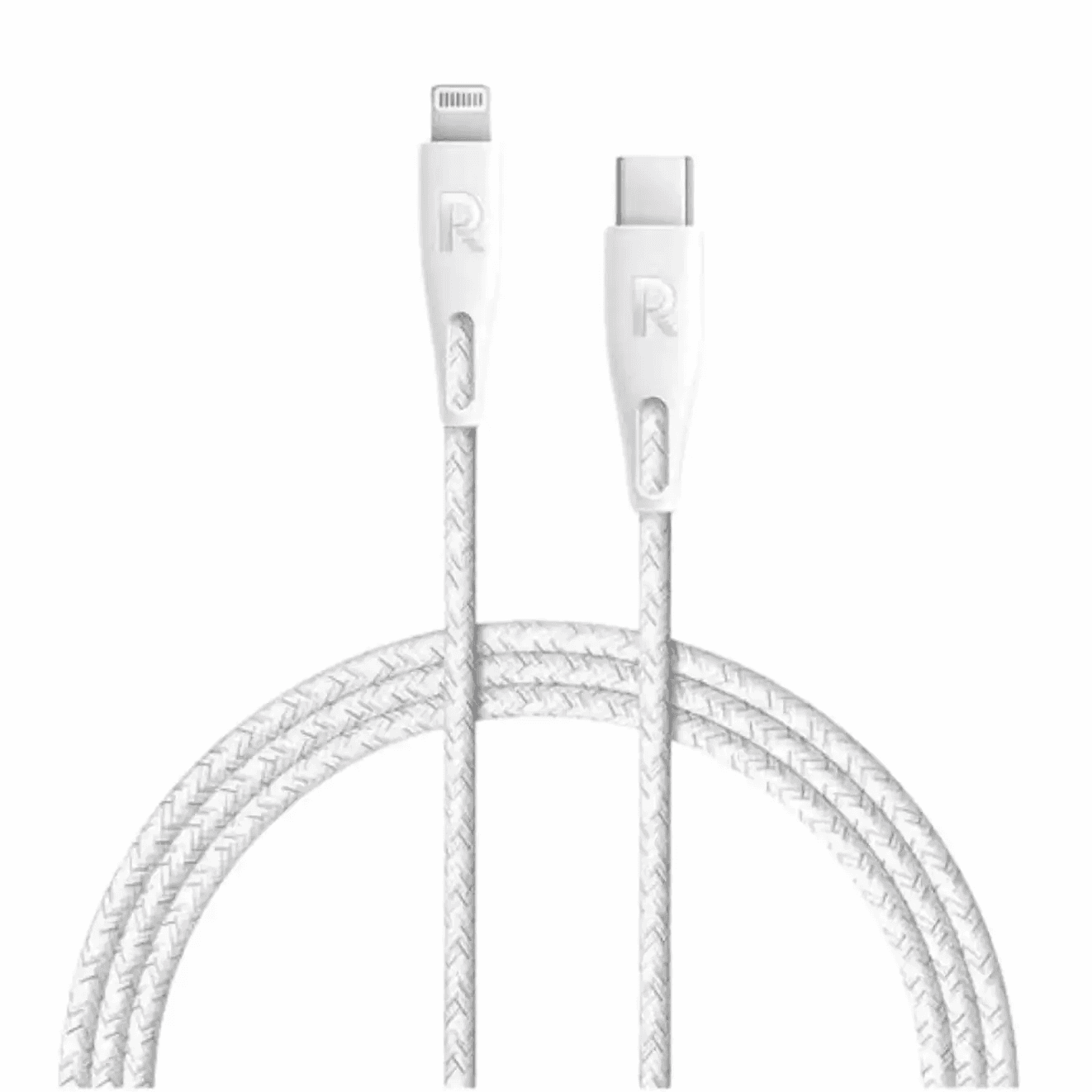 Ravpower 0.3M Type-C To Lightning Cable Nylon - White