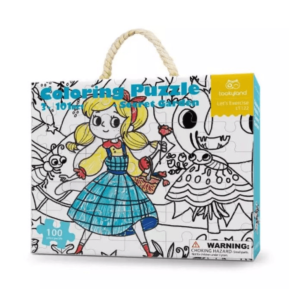 Tookytoy Secret Garden Coloring Puzzle