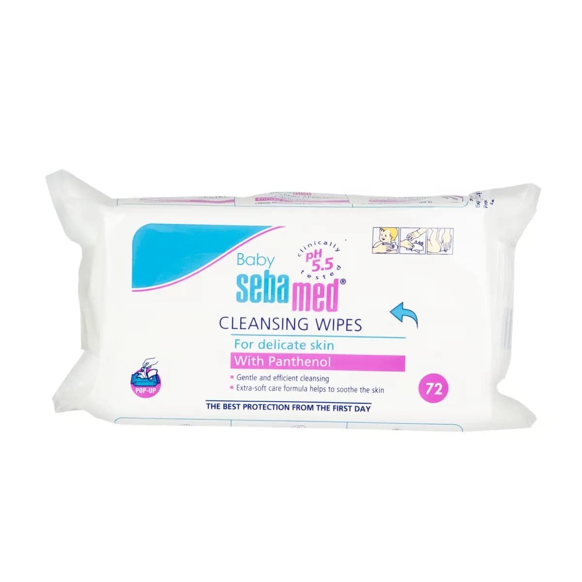 Sebamed Baby Cleansing Wipes With Pathenol 75 Pcs