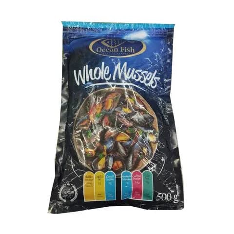 Ocean Fish Full Shell Mussels 500g