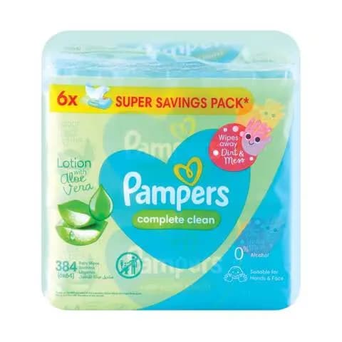 Pampers Baby Wipes Fresh Clean 64wipesx6