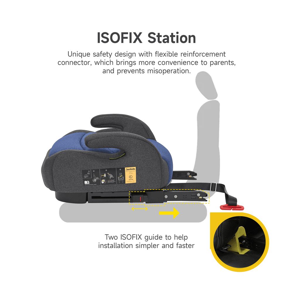 Jovikids Ohho I-Size Booster Car Seat ISOFIX (Blue)