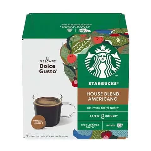 Starbucks House Medium Roast Coffee Pods Box of 12, 102g