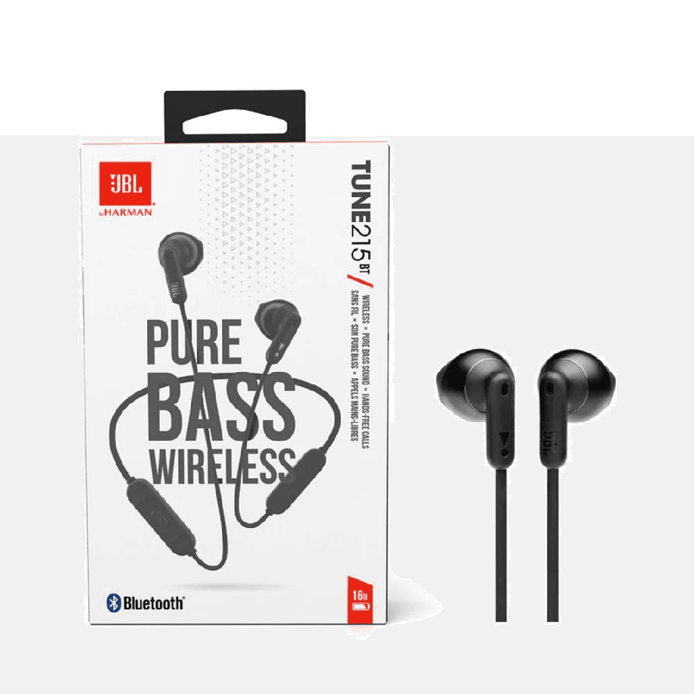JBL Tune Wireless Earphone (215BT) - Black