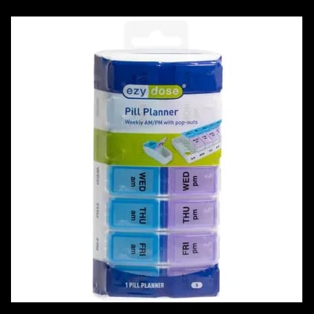 Ezy Dose Pill Planner Weekly Am/Pm Large - 67010