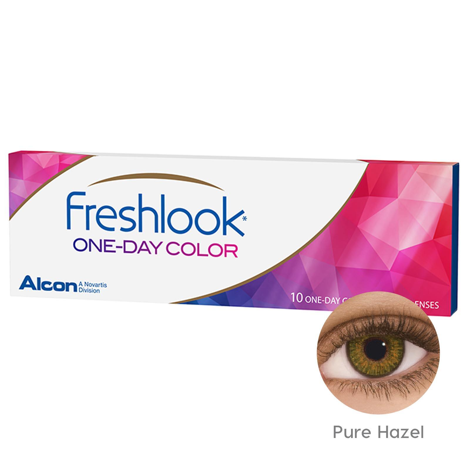 Freshlook One-Day Color Contact Lenses Pure Hazel 10's