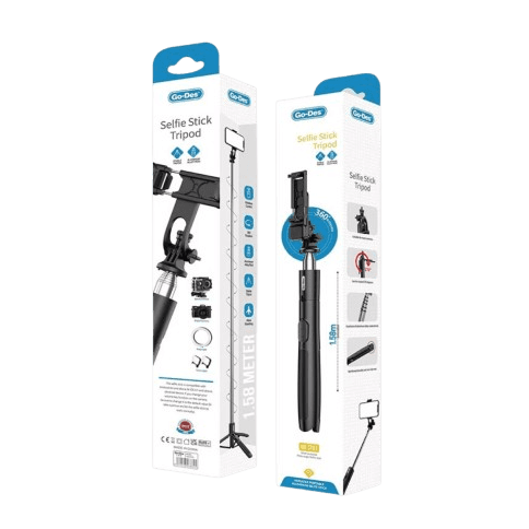 Go-Des Bluetooth Selfie Stick Go Des GD-ST81 Multi-Functional 6-Stage Telescopic with Tripod Stand