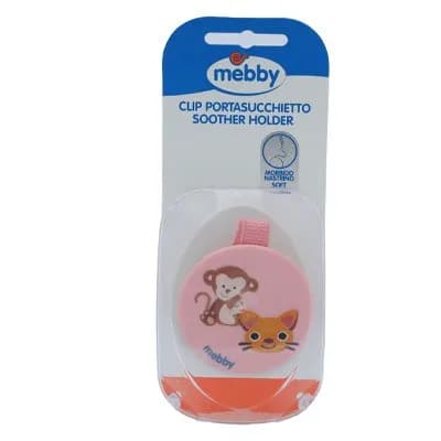 Mebby Soother Holder Clip Girl-Pink 92560