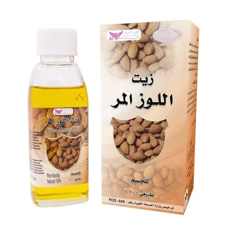 Kuwait Shop Bitter Almond Oil For Skin & Hair 100% Natural 125ml