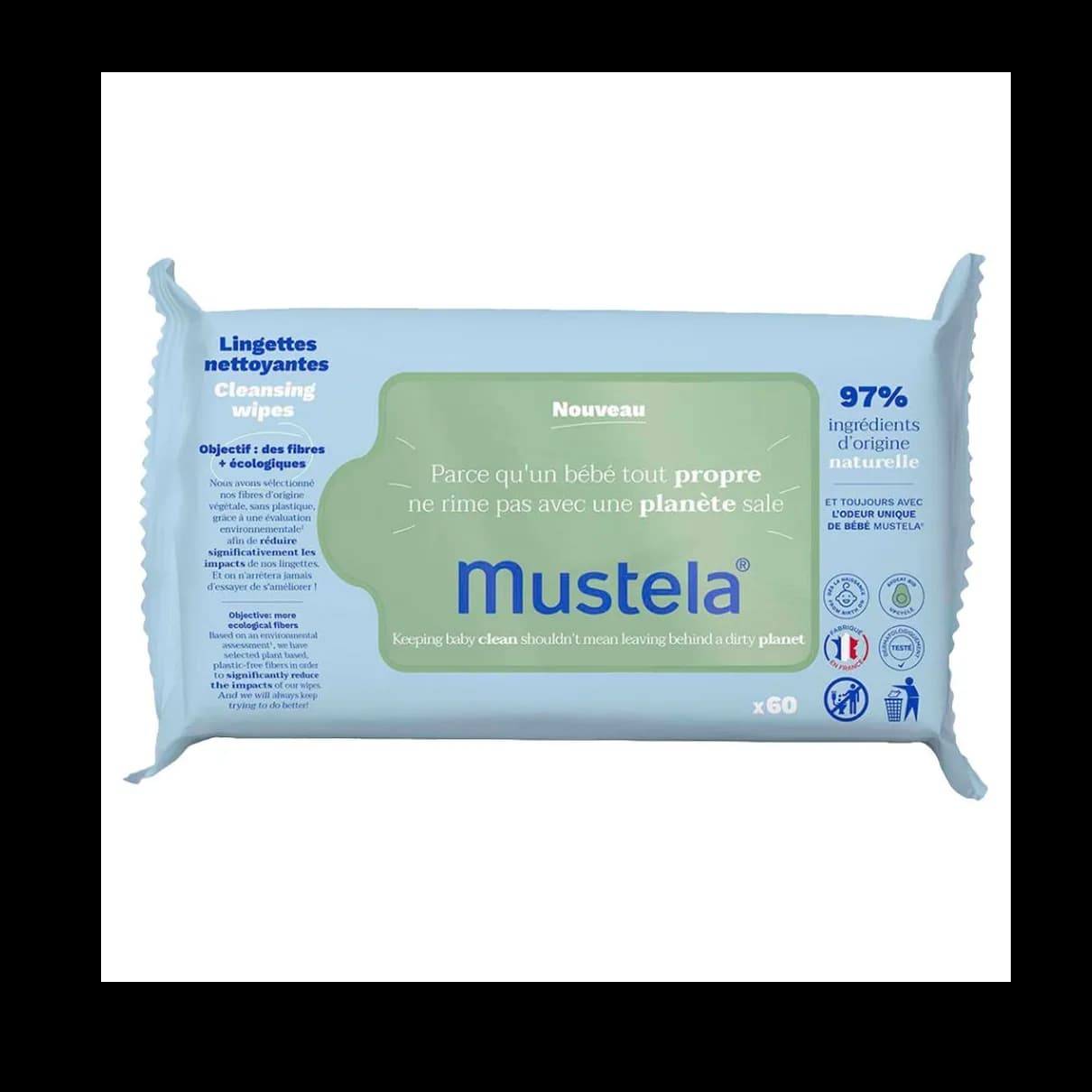 Mustela Cleansing Wipes 60 S